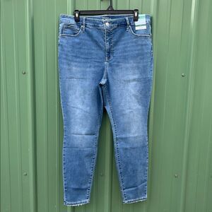Women's Denim Skinny High Rise Jeans Pants Size 18W